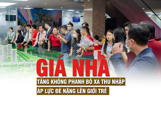 Giá nhà tăng áp lực đè nặng lên giới trẻ
