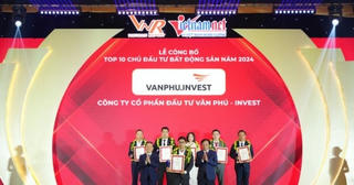 Văn Phú – Invest lần thứ 2 liên tiếp lọt vào danh sách Top 10 chủ đầu tư bất động sản