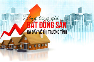 Sóng tăng giá bất động sản đã đẩy về thị trường tỉnh