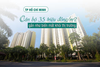 TP Hồ Chí Minh: Căn hộ 35 triệu đồng/m2 gần như "biến mất" khỏi thị trường