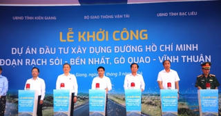 Khởi công đường Hồ Chí Minh qua Kiên Giang, Bạc Liêu