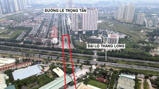 Cận cảnh địa điểm dự kiến xây hầm chui ở nút giao Vành đai 3,5 - Đại lộ Thăng Long