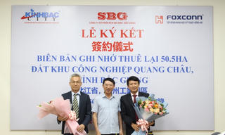 Thành viên Kinh Bắc (KBC) được mở rộng KCN Quang Châu 90 ha, "ông lớn" Foxconn thuê luôn 50 ha