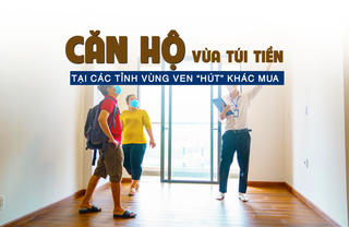 Căn hộ vừa túi tiền tại các tỉnh vùng ven “hút” khách mua