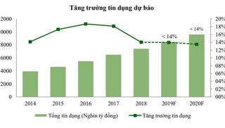 Ngân hàng thừa tiền nhưng đối mặt với tăng trưởng tín dụng âm