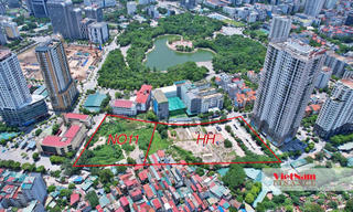 Khảo sát khu đất xây tháp đôi 47 tầng hơn 5.000 tỷ ở Hà Nội