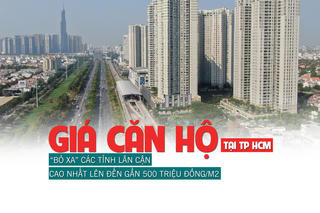 Giá căn hộ tại TP HCM “bỏ xa” các tỉnh lân cận