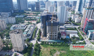 Toàn cảnh Ha Noi Hilton West thi công chậm chạp trên đất vàng Hà Nội