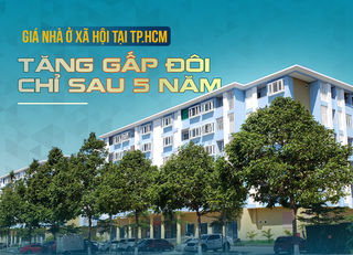 Giá nhà ở xã hội tại TP.HCM tăng gấp đôi chỉ sau 5 năm