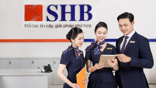 Cổ phiếu SHB tăng mạnh nhất nhóm ngân hàng, vượt đỉnh 2023