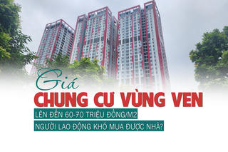 Giá chung cư vùng ven lên đến 60-70 triệu đồng/m2, người lao động khó mua được nhà?