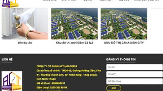 Tìm hiểu về ACT Holdings, chủ đầu tư Khu đô thị Đầm Cà Ná 4.500 tỷ