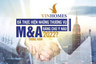 Những thương vụ M&A đáng chú ý trong năm 2022 của Vinhomes (VHM)