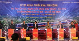 Thủ tướng phát lệnh thi công dự án đường sắt Nha Trang - Sài Gòn
