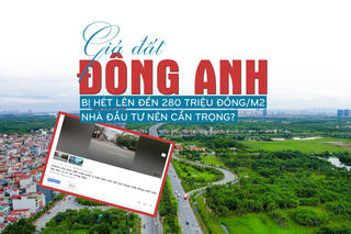 Giá đất Đông Anh bị “hét” lên 280 triệu đồng/m2, nhà đầu tư nên cẩn trọng