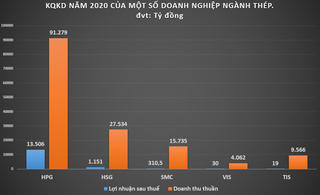 Năm 2020, các ông lớn ngành thép làm ăn ra sao?