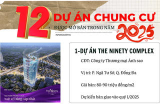[Inforgraphic]: 12 dự án chung cư được mở bán trong năm 2025