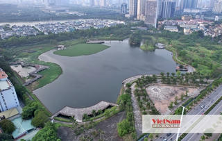 Công viên hồ Phùng Khoang: Xây 8 năm vẫn dang dở, chưa biết ngày nào xong