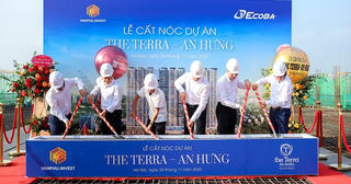 Văn Phú - Invest tổ chức lễ cất nóc dự án The Terra - An Hưng