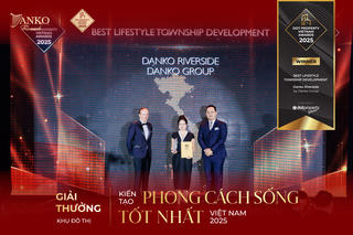 Danko Riverside chiến thắng tại Dot Property Vietnam Awards 2025 với hạng mục KĐT kiến tạo phong cách sống tốt nhất Việt Nam