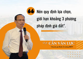TS Cấn Văn Lực: “Nên quy định lựa chọn, giới hạn khoảng 3 phương pháp định giá đất”