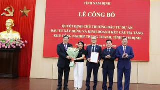 Nam Định: Công bố quyết định xây dựng dự án KCN Trung Thành