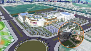 Aeon Mall đầu tiên của Đồng bằng sông Cửu Long lộ diện hình hài sau 3 tháng khởi công