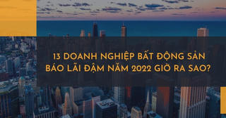 13 doanh nghiệp bất động sản báo lãi đậm năm 2022 giờ ra sao?