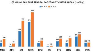 Lợi nhuận công ty chứng khoán: Người báo lãi lớn, kẻ giảm mạnh doanh thu