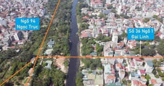 Vị trí chuẩn bị xây cầu vượt bắc qua sông Nhuệ giảm ùn tắc phía Tây Thủ đô