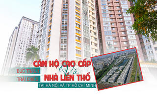 Bức tranh trái chiều của căn hộ cao cấp và nhà liền thổ tại Hà Nội và TP Hồ Chí Minh
