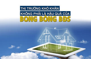 Thị trường khó khăn không phải là hậu quả của “bong bóng” bất động sản?