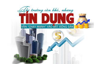 Thị trường còn khó nhưng tín dụng vẫn “chảy mạnh” vào bất động sản?