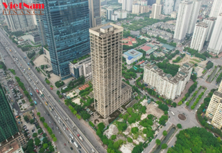 Cận cảnh dự án nghìn tỷ Vicem Tower 'đắp chiếu' nhiều năm gây lãng phí