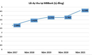 Tốc độ tăng trưởng lãi dự thu tại ngân hàng năm 2021 biến động ra sao?