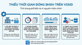 Cách xử lý khi VssID hiển thị thiếu năm đóng bảo hiểm xã hội
