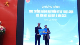 Thuế Hà Nội trao thưởng hóa đơn may mắn quý 1, 2 năm 2025