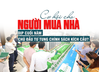 Cơ hội cho người mua nhà dịp cuối năm: Chủ đầu tư tung chính sách kích cầu