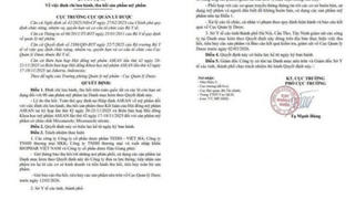 Thu hồi loạt mỹ phẩm do Dược Hậu Giang và 3 công ty phân phối