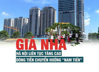 Giá nhà Hà Nội liên tục tăng cao, dòng tiền chuyển hướng “Nam tiến”