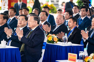 Tổng bí thư Tô Lâm dự lễ khởi công Khu đô thị Bắc Thăng Long Urban City do liên danh Handico - Sunshine Group - Thái Nam Land triển khai