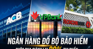 Techcombank, VPBank, ACB nhắm mảnh ghép bảo hiểm tỷ đô