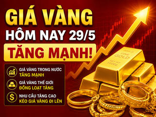 Giá vàng hôm nay (trưa ngày 29/5/2026): Bất ngờ hạ nhiệt sau cú tăng mạnh