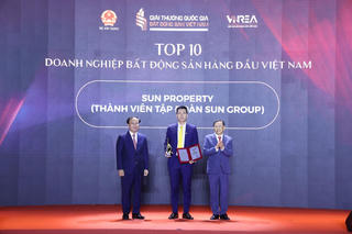 Sun Property “chiến thắng” 4 hạng mục quan trọng tại Giải thưởng Quốc gia Bất động sản Việt Nam 2026