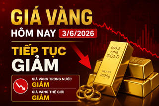 Mở cửa giá vàng sáng nay 3/6: Vàng miếng, vàng nhẫn đồng loạt giảm tiếp