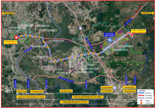 Đường sắt Thủ Thiêm - Long Thành dài 48km, đi qua 7 phường xã