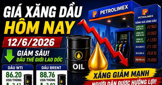 Chốt giá xăng dầu hôm nay 12/6: Đồng loạt giảm sâu, giá dầu lao dốc