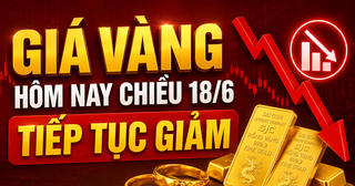 Chốt giá vàng hôm nay 18/6: Quay xe giảm cực mạnh lúc nửa đêm