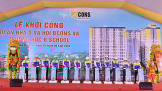 Bcons khởi công 802 căn NOXH và Trường B.School tại Bcons City Life