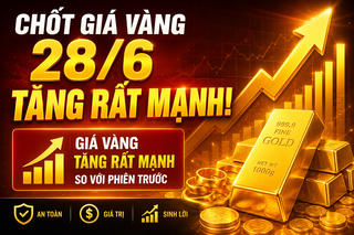 Giá vàng hôm nay 28/6: SJC chốt 148,5 triệu đồng/lượng